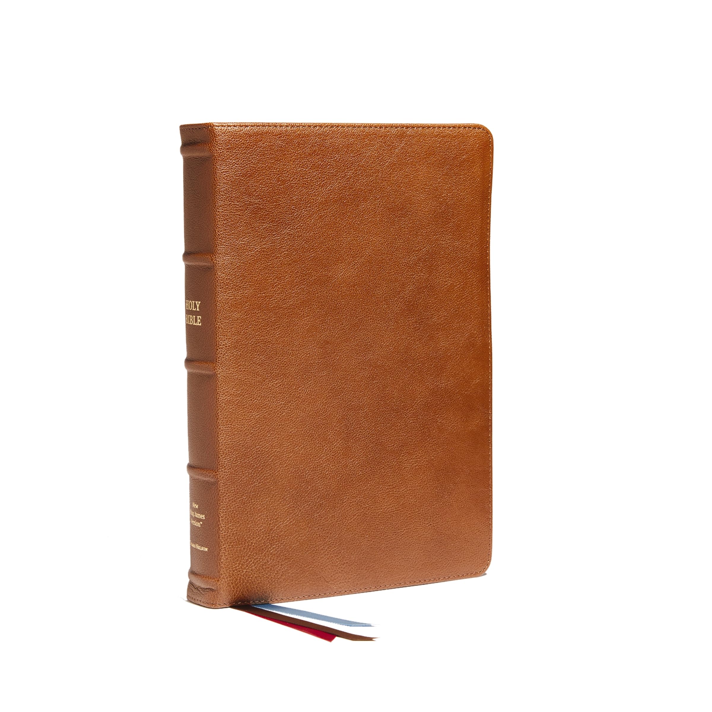 NKJV, Reference Bible, Classic Verse-by-Verse, Center-Column, Premium Goatskin Leather, Brown, Premier Collection, Red Letter, Comfort Print: Holy Bible, New King James Version Religion & Esotericism