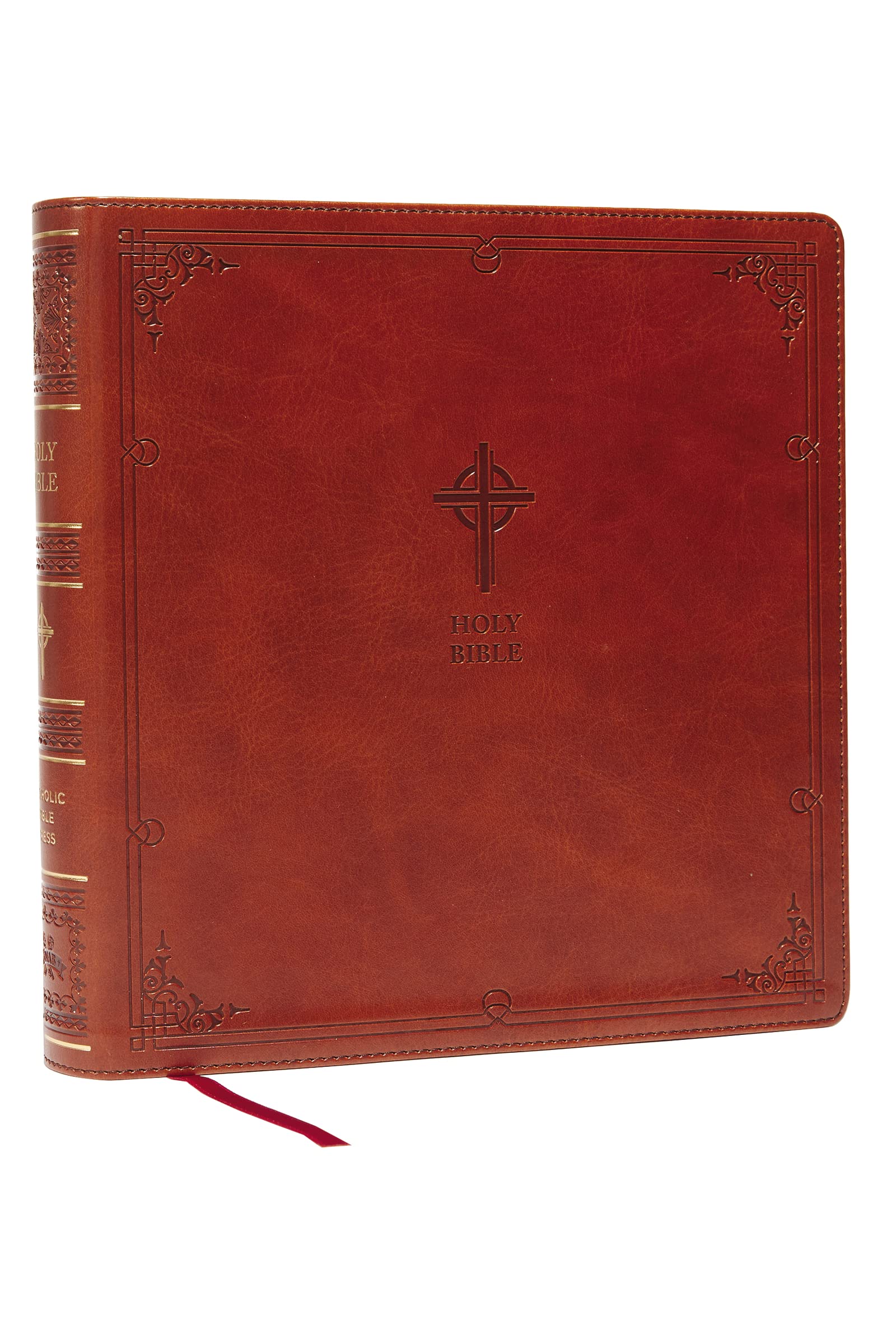 NABRE XL, Catholic Edition, Leathersoft, Brown, Comfort Print: Holy Bible Religion & Esotericism