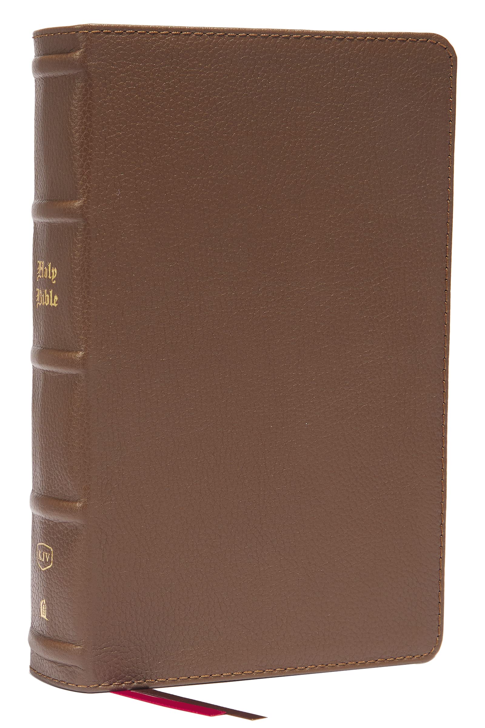 KJV Holy Bible: Large Print Single-Column with 43,000 End-of-Verse Cross References, Brown Genuine Leather, Personal Size, Red Letter, Comfort Print: King James Version: Holy Bible, King James Version Health, Nutrition & Fitness
