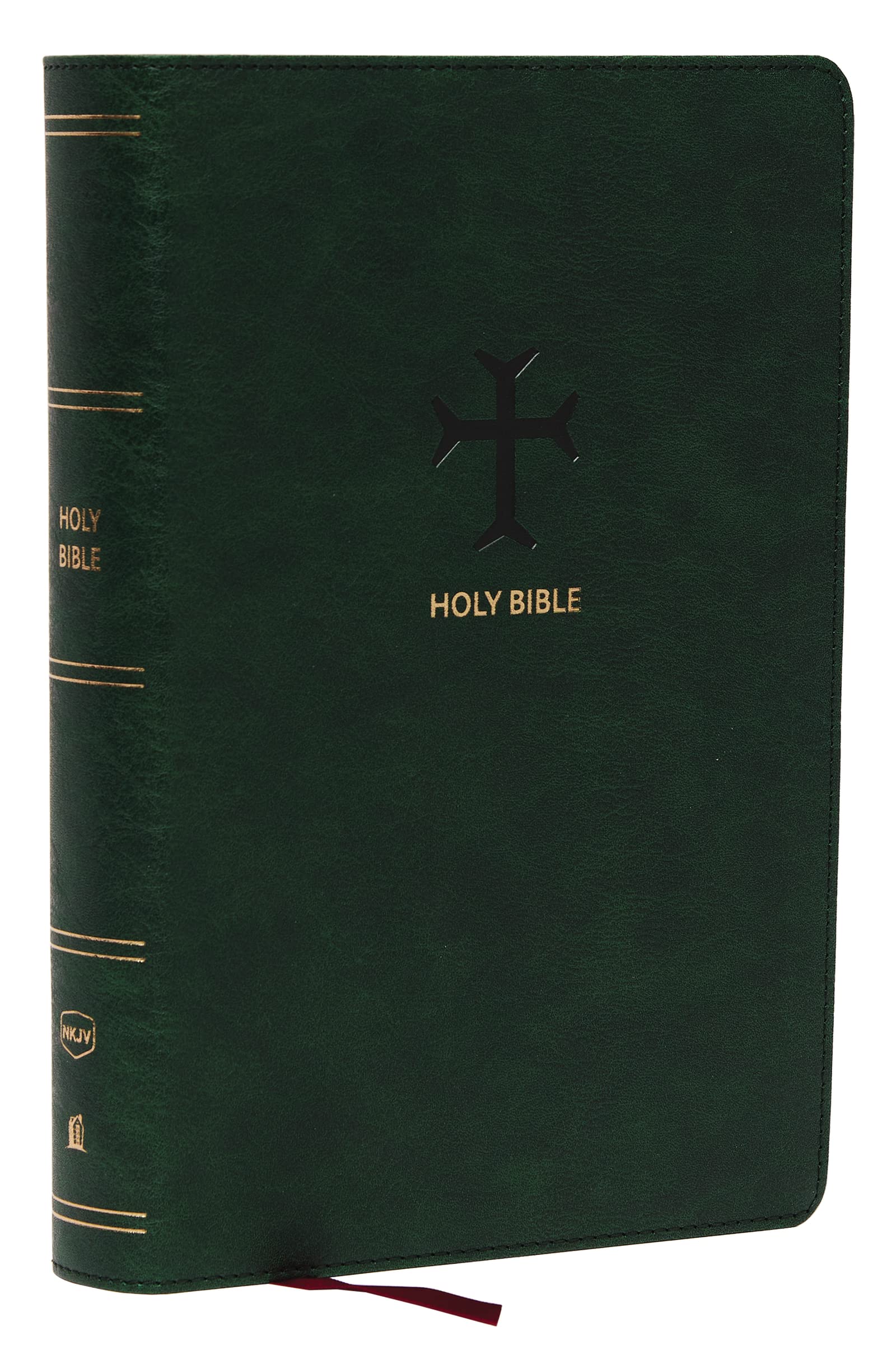 NKJV, End-of-Verse Reference Bible, Personal Size Large Print, Leathersoft, Green, Red Letter, Thumb Indexed, Comfort Print: Holy Bible, New King James Version Religion & Esotericism