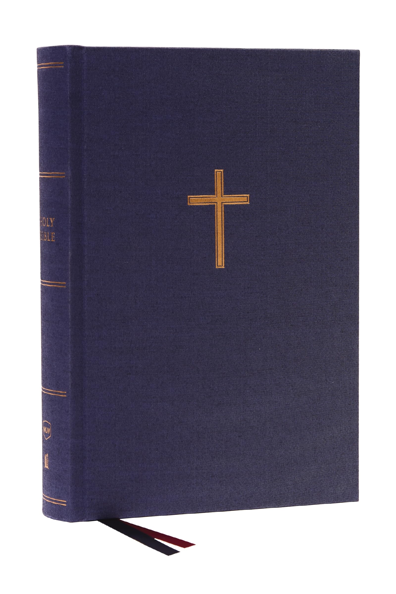 NKJV, Single-Column Wide-Margin Reference Bible, Cloth over Board, Blue, Red Letter, Comfort Print: Holy Bible, New King James Version Religion & Esotericism
