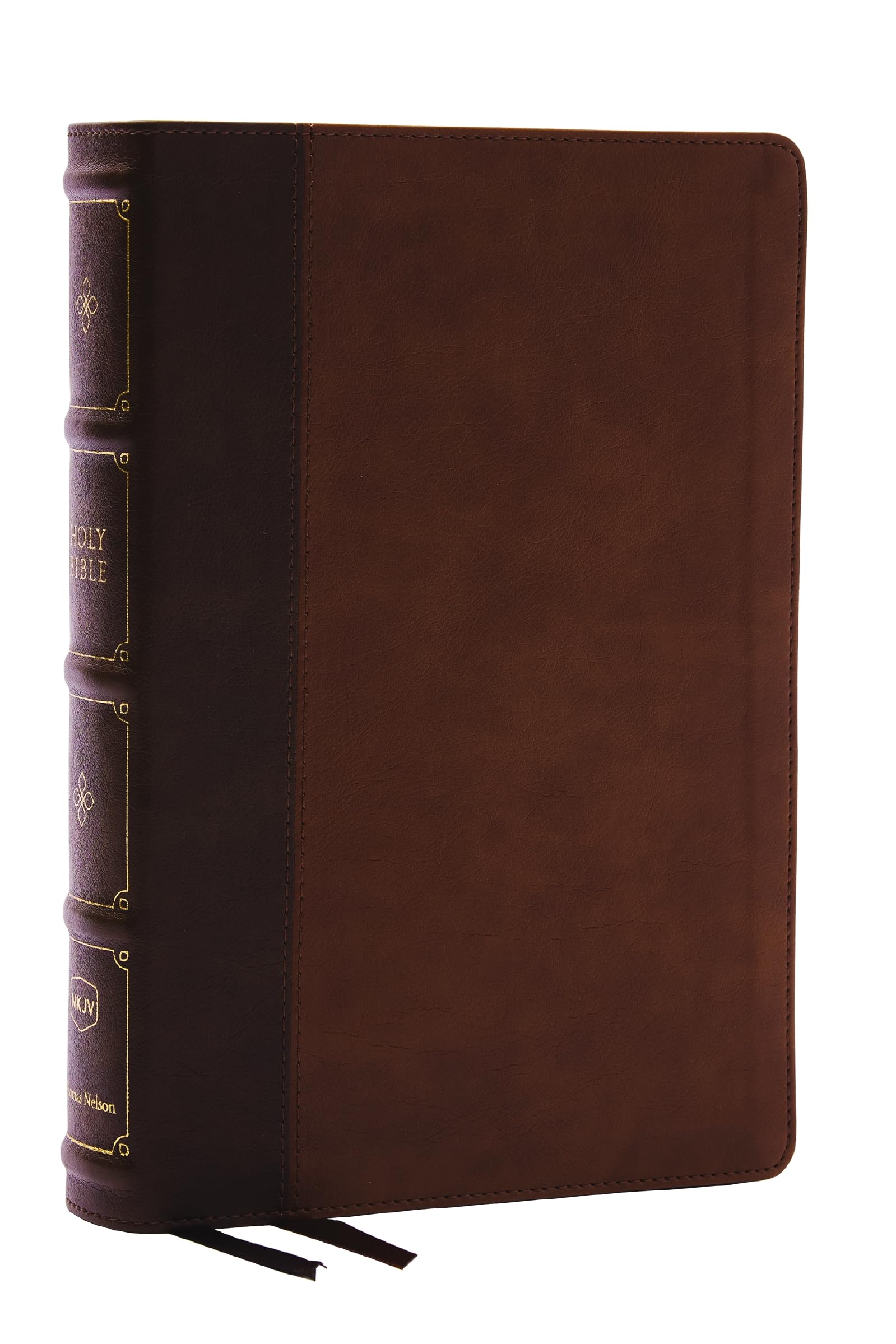 NKJV, Large Print Thinline Reference Bible, Blue Letter, Maclaren Series, Leathersoft, Brown, Comfort Print: Holy Bible, New King James Version Medicine