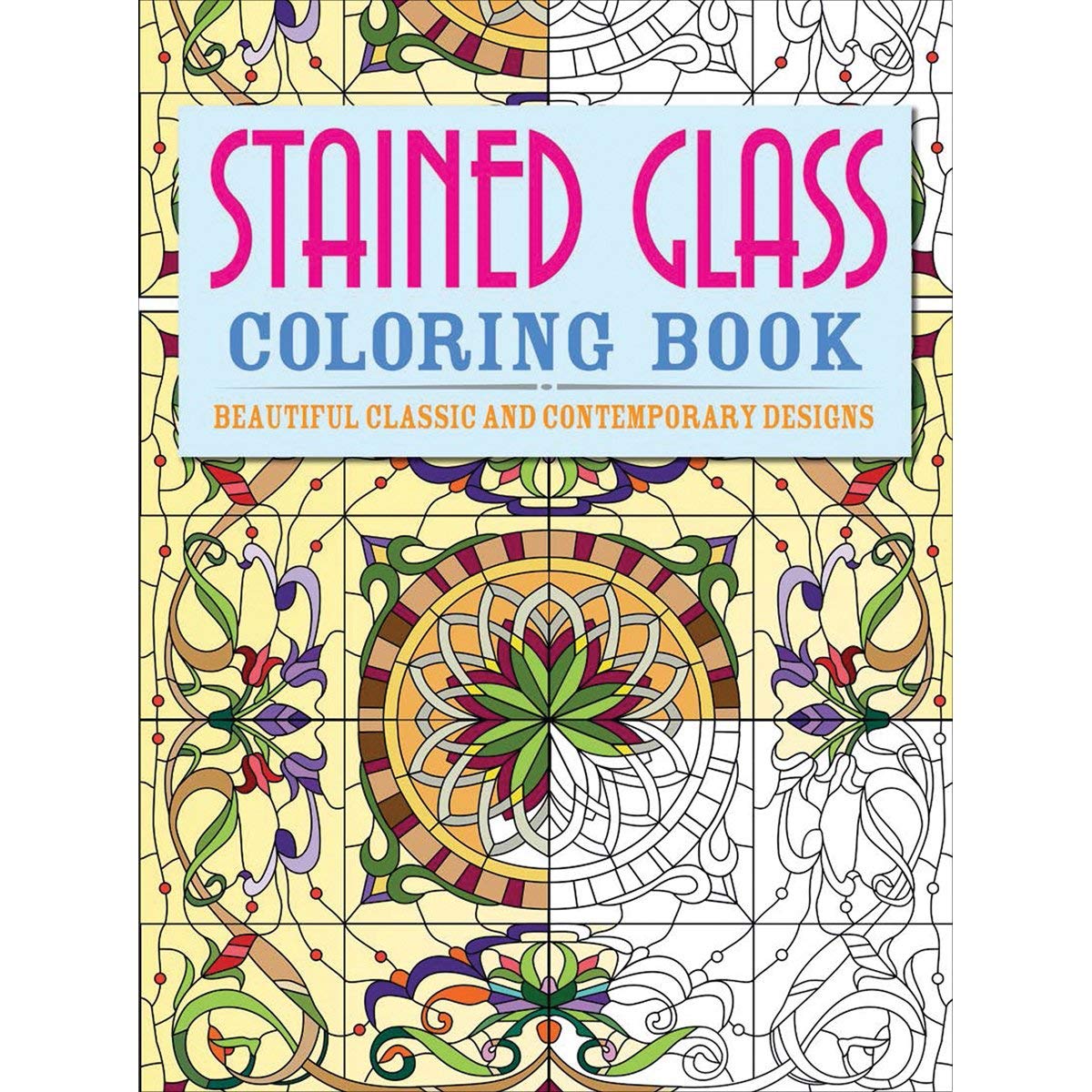 Stained Glass Coloring Book: Beautiful Classic and Contemporary Designs Film, Art & Culture