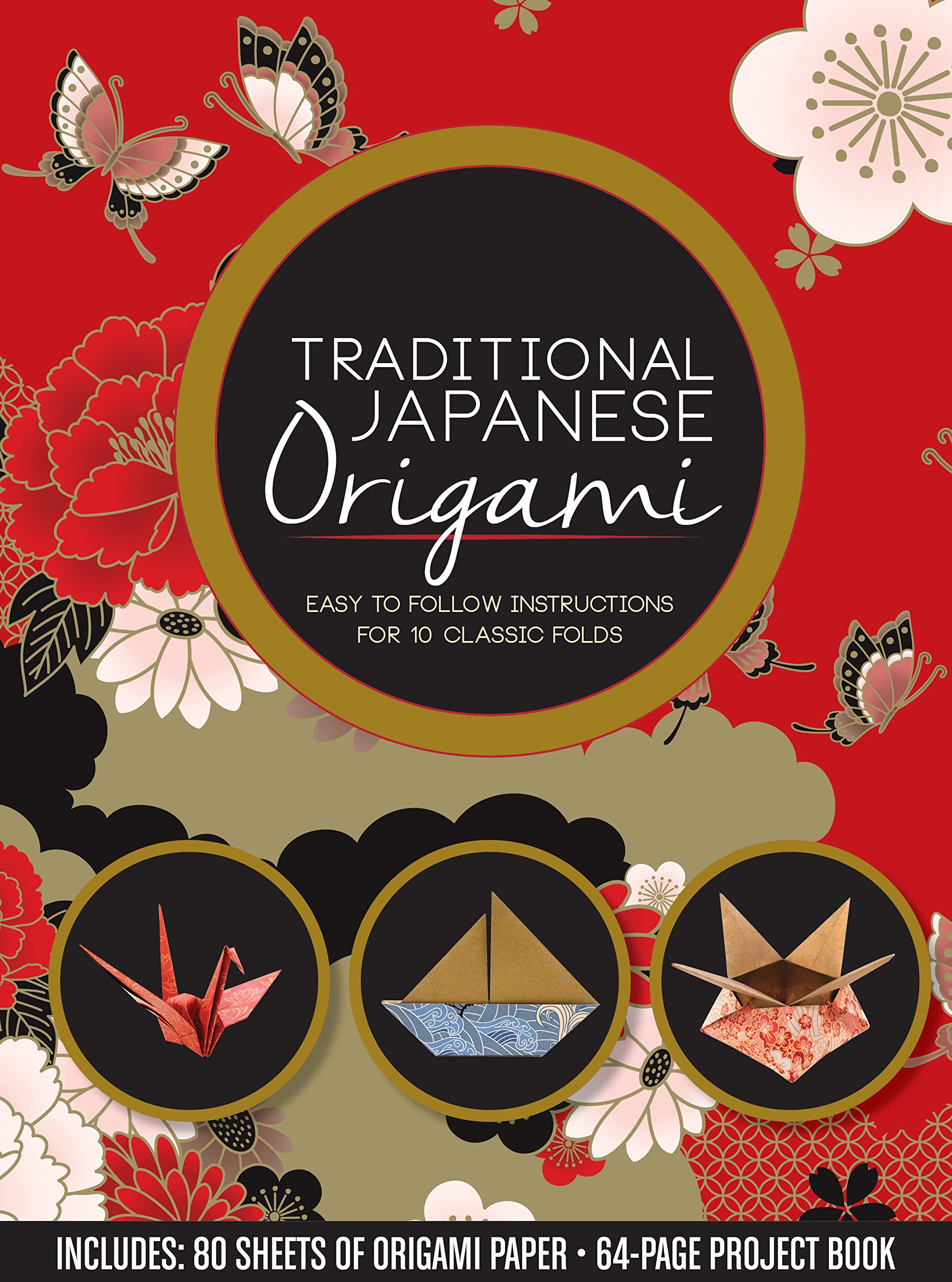 Traditional Japanese Origami: Easy to Follow Instructions for 10 Classic Folds - Includes: 80 Sheets of Origami Paper, 64-page Project Book Film, Art & Culture