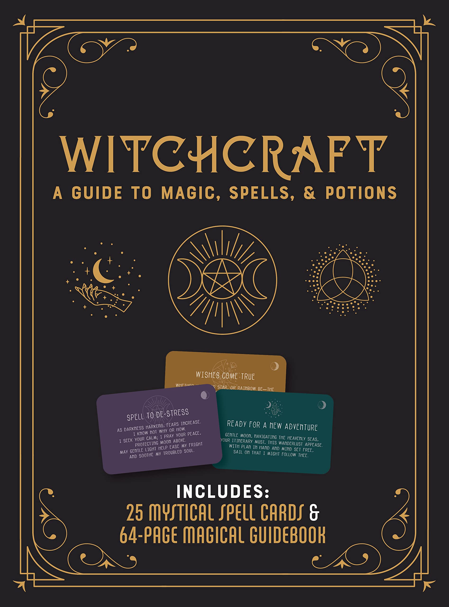 Witchcraft Kit: A Guide to Magic, Spells, and Potions - Includes: 25 Mystical Spell Cards and 64-page Magical Guidebook Religion & Esotericism