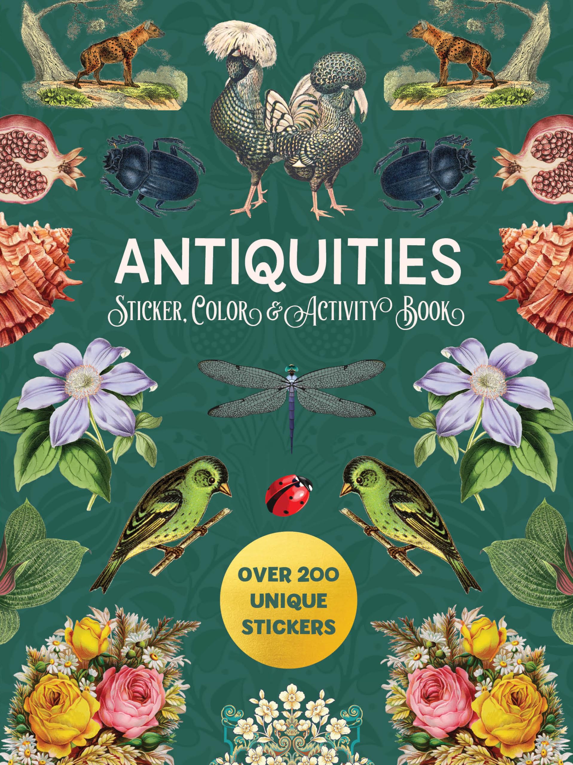 Antiquities Sticker, Color & Activity Book: Over 200 Unique Stickers Hobbies & Crafts