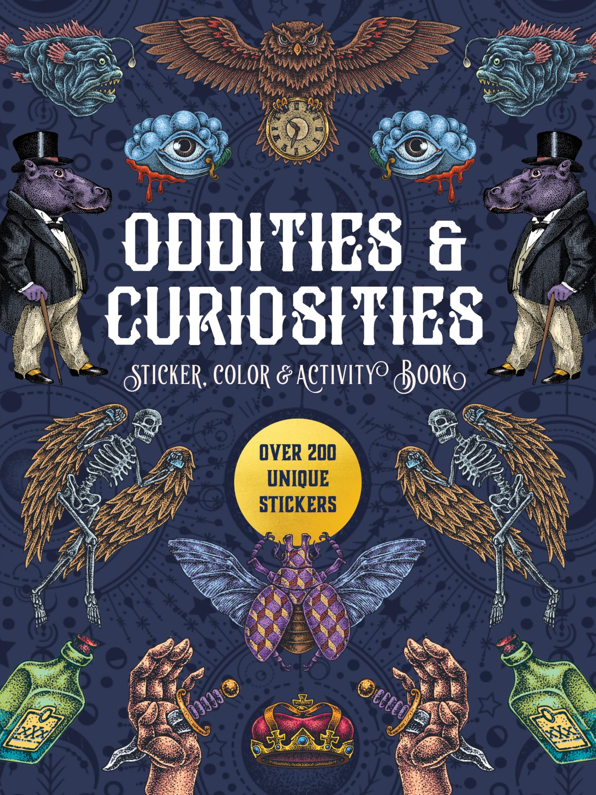 Oddities & Curiosities Sticker, Color & Activity Book Hobbies & Crafts