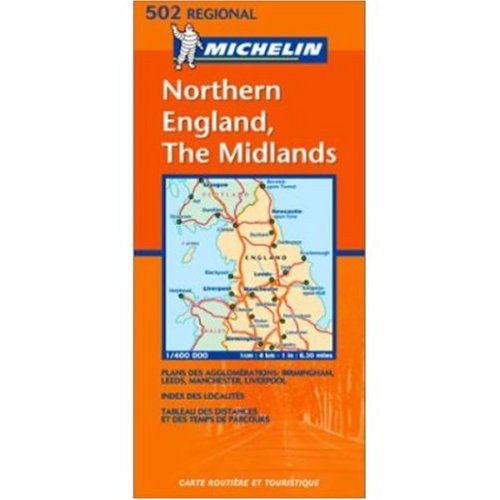 Michelin Map No. 502, Northern England, The Midlands (French Edition) Maps & Plans