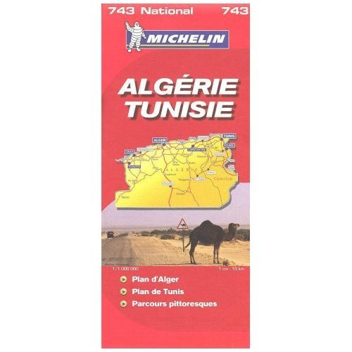 Michelin Road Map No. 743 Algeria Tunisia (French Edition) Maps & Plans