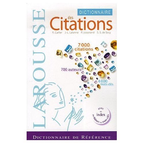 Dictionnaire des Citations Francaises (French Edition) Books