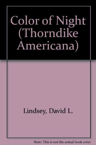 The Color of Night (Thorndike Press Large Print Americana Series) Detective & CSI