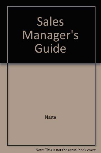 Sales Managers Guide Business, Finance & Career