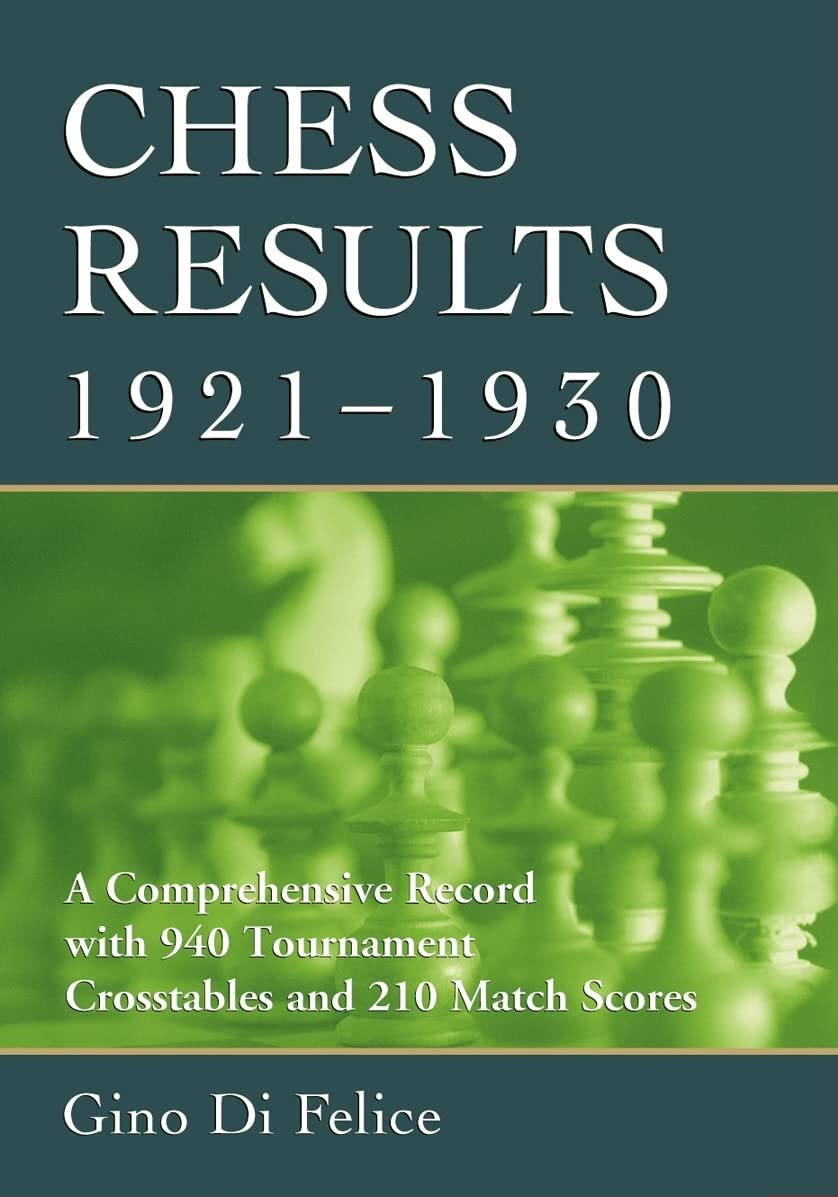 Chess Results, 1921-1930 Leisure & Fun