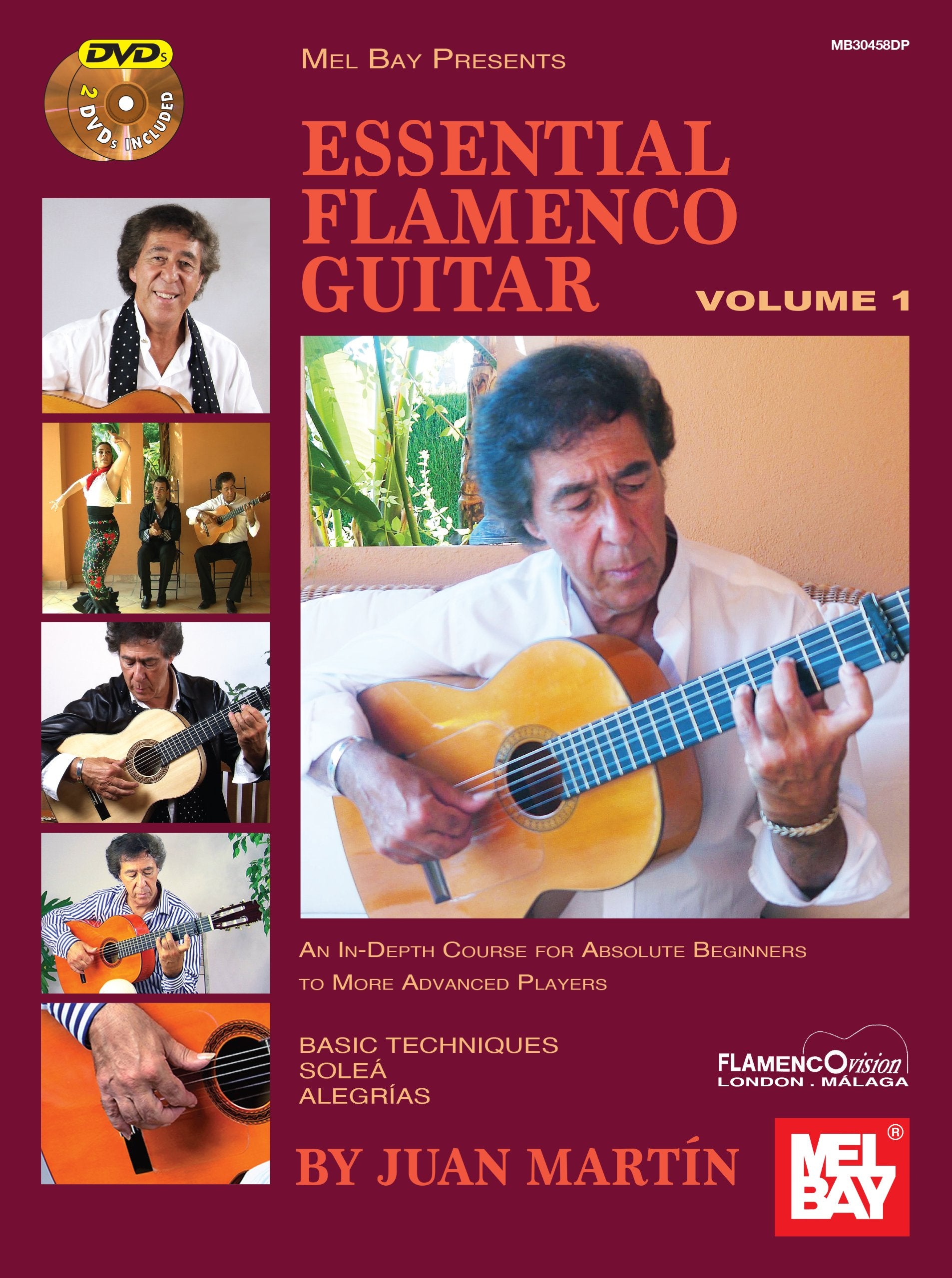 Juan martin and patrick campbell: essential flamenco guitar - volume 1 (book/2 dvds) +dvd book