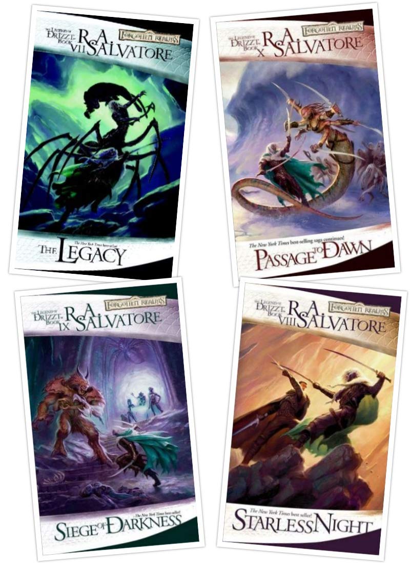 The Legend of Drizzt Boxed Set: The Legacy / Starless Night / Siege of Darkness / Passage to Dawn (Forgotten Realms: the Legend of Drizzt) Contemporary literature Books