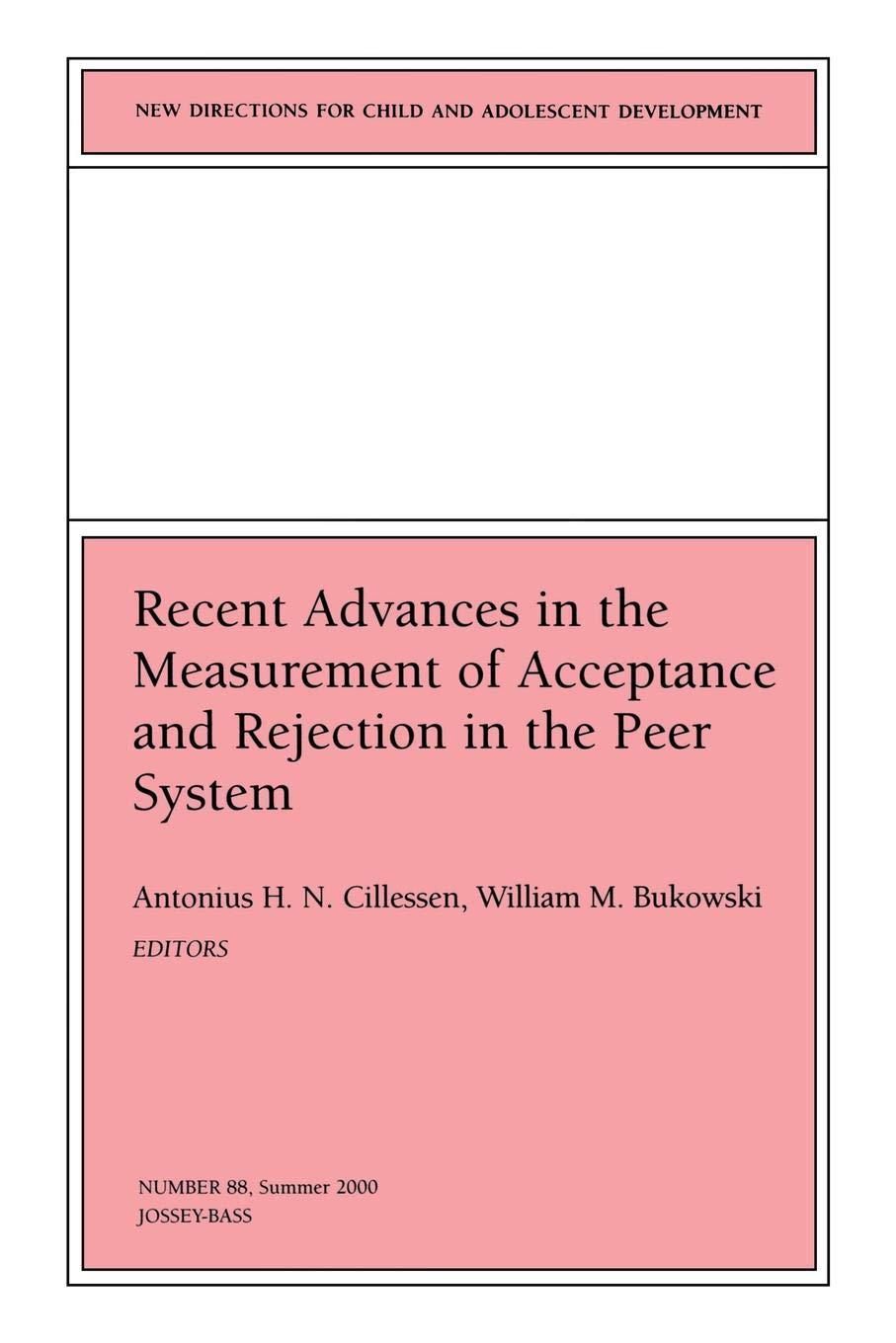 Recent Advances in the Measurement of Acceptance and Rejection in the Peer System book