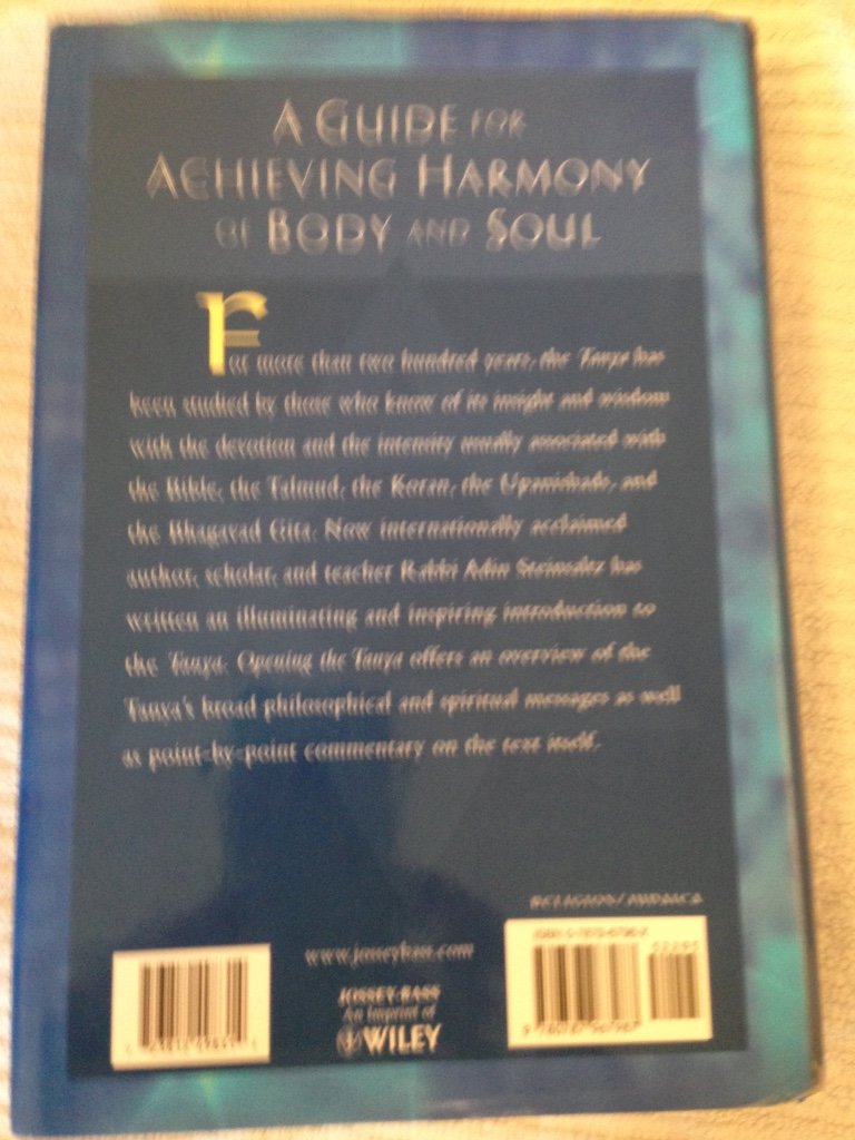 Opening the Tanya: Discovering the Moral and Mystical Teachings of a Classic Work of Kabbalah Religion & Esotericism