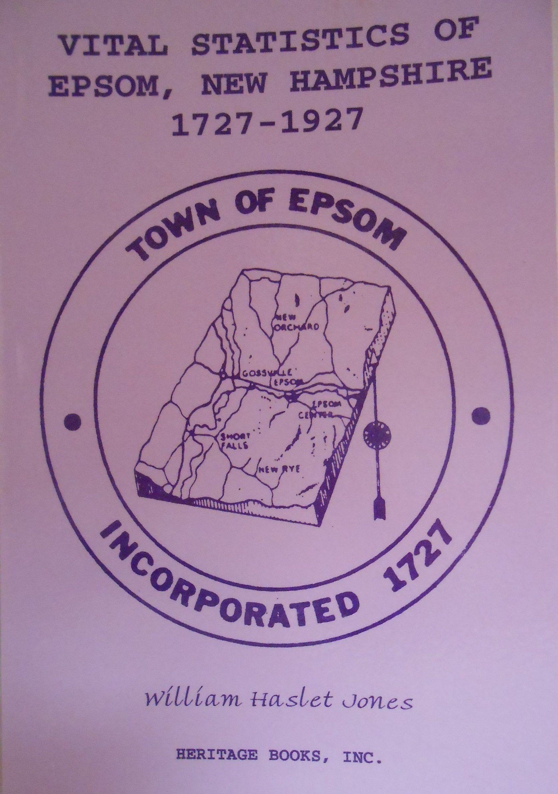 Vital Statistics of Epsom, New Hampshire, 1727-1927 book