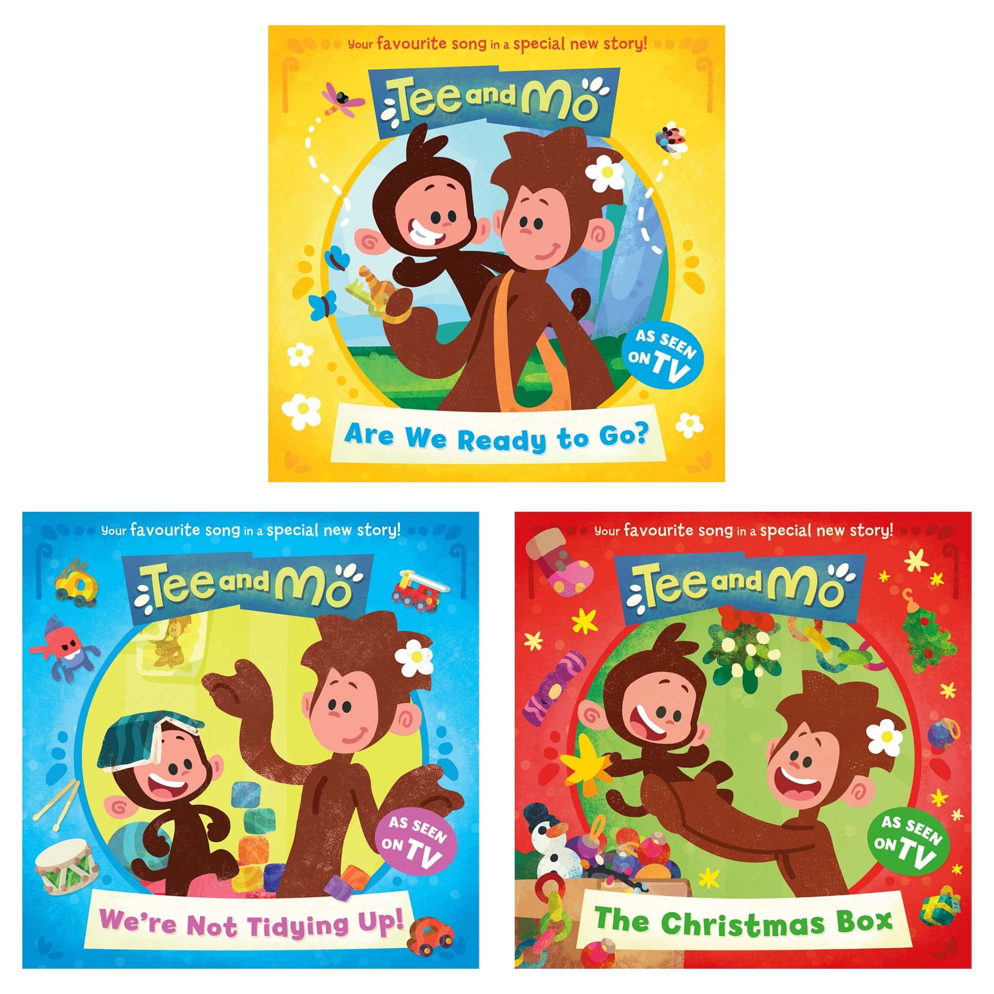 Tee and Mo Collection 3 Bilderbücher Set (Tee and Mo: Are we Ready to Go?, Tee and Mo: We're Not Tidying Up & Tee and Mo: The Christmas Box) book
