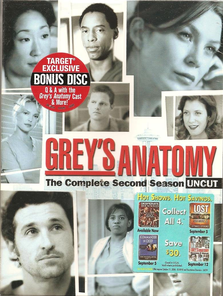 Grey's Anatomy: Second Season Box sets