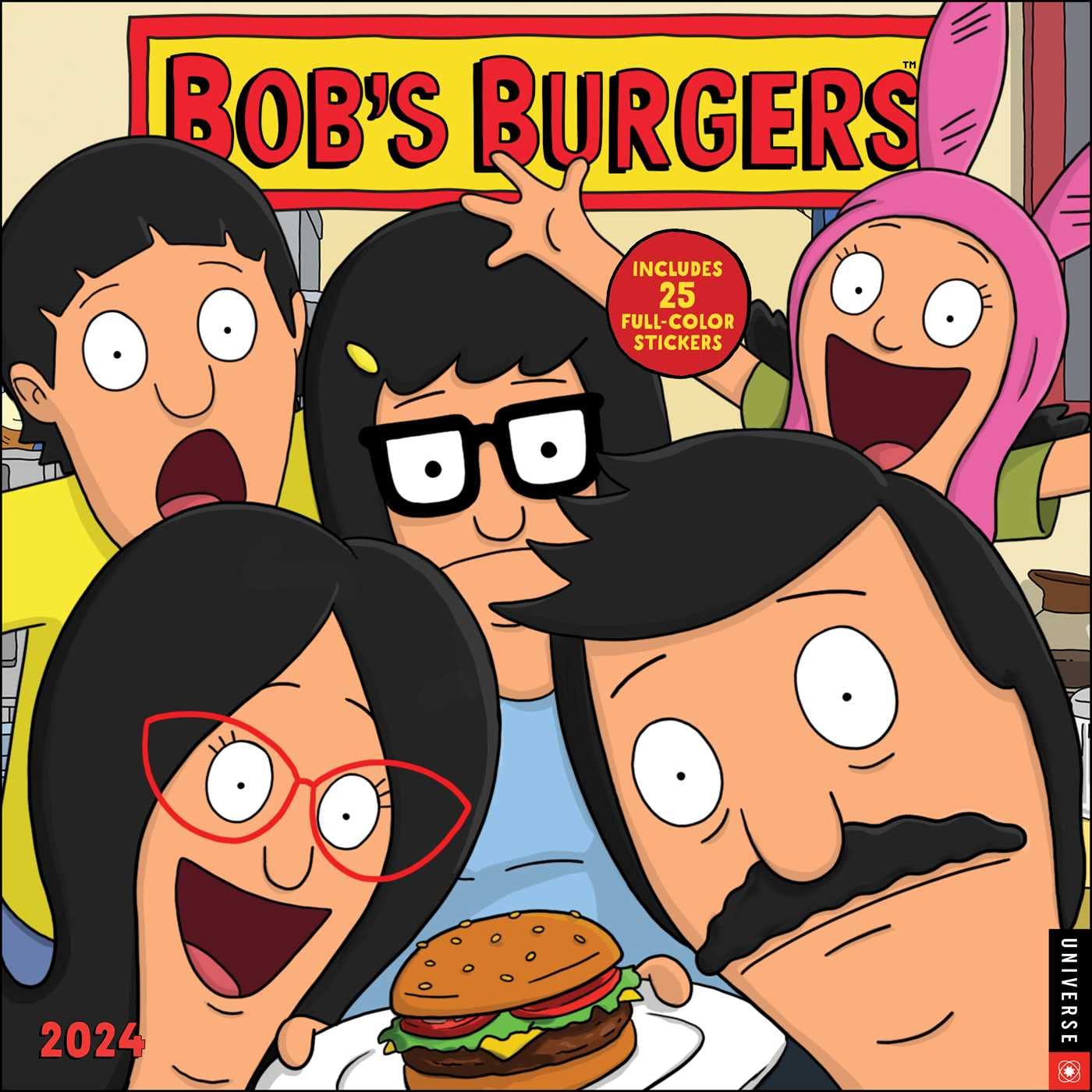 Bob’s Burgers 2024 Wall Calendar Film, Art & Culture