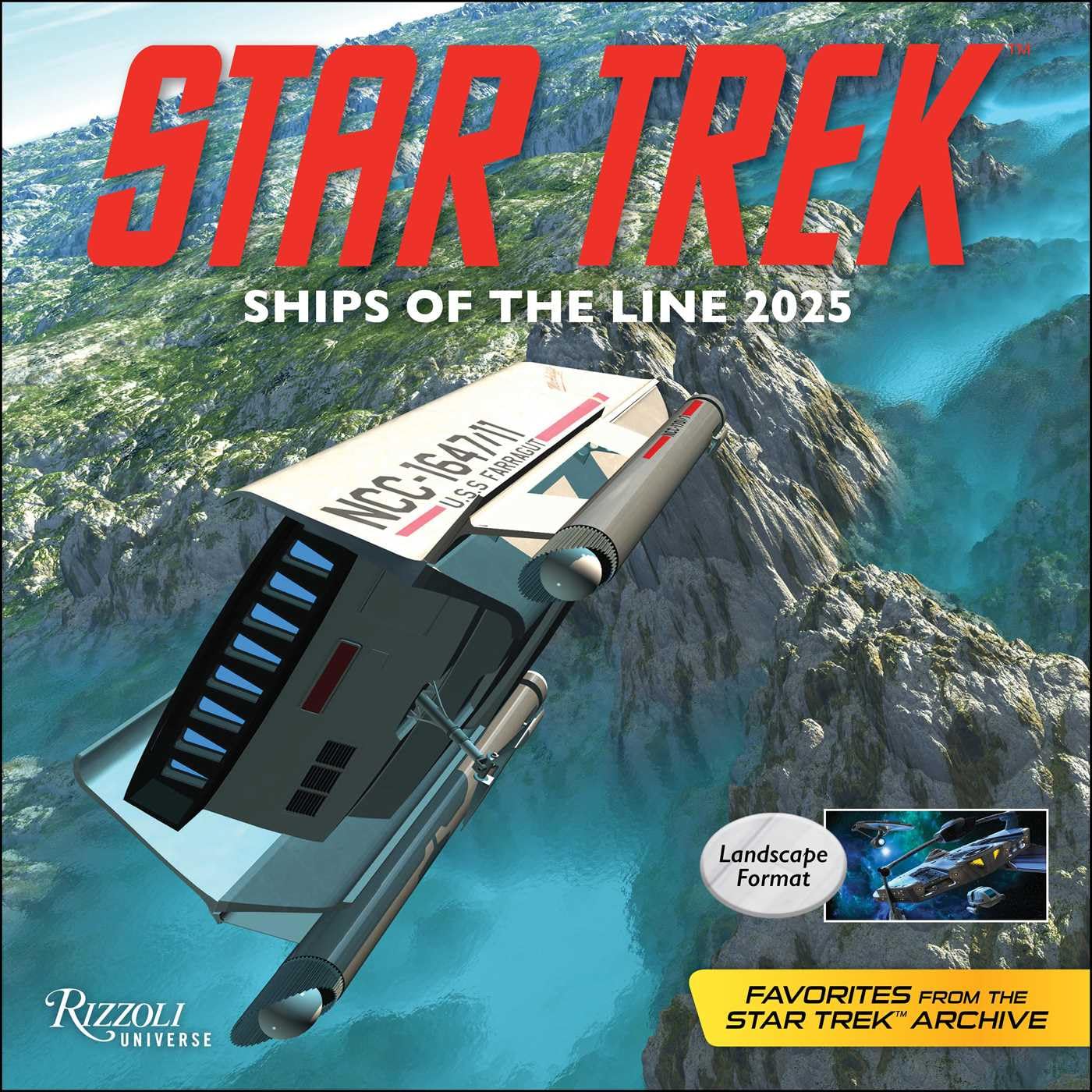Star Trek Ships of the Line Wandkalender 2025 Film, Art & Culture