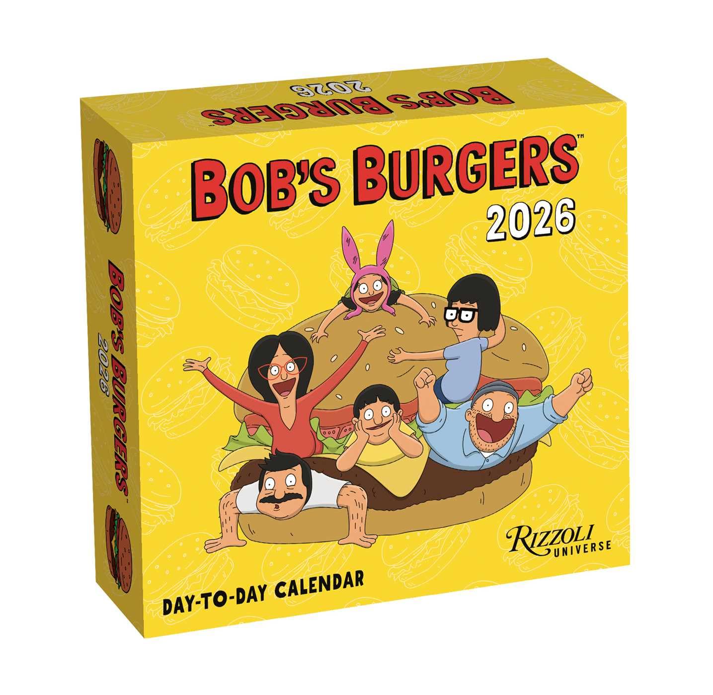 Bob's Burgers 2026 Day-to-Day Calendar Film, Art & Culture