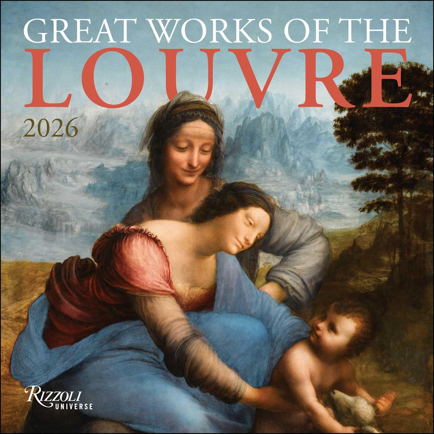 Great Works of the Louvre 2026 Wall Calendar Film, Art & Culture