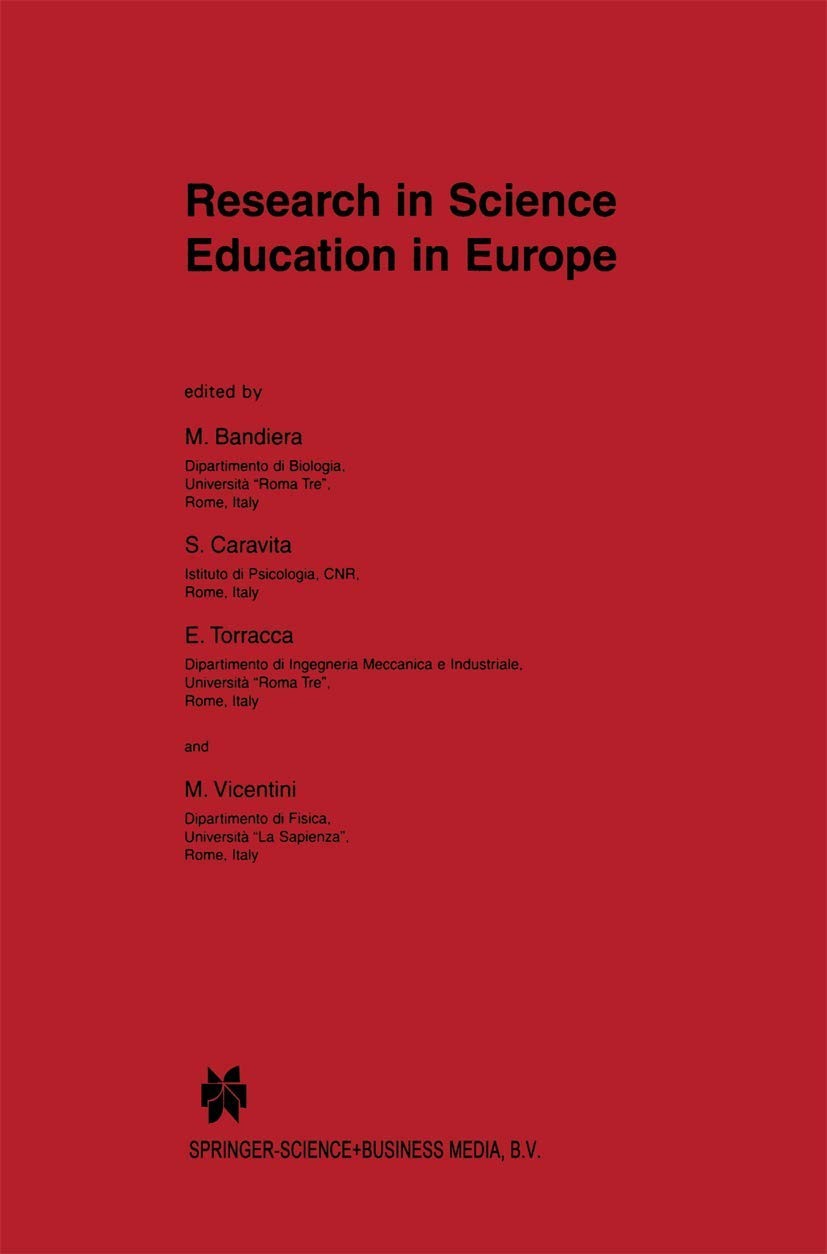 Research in Science Education in Europe book