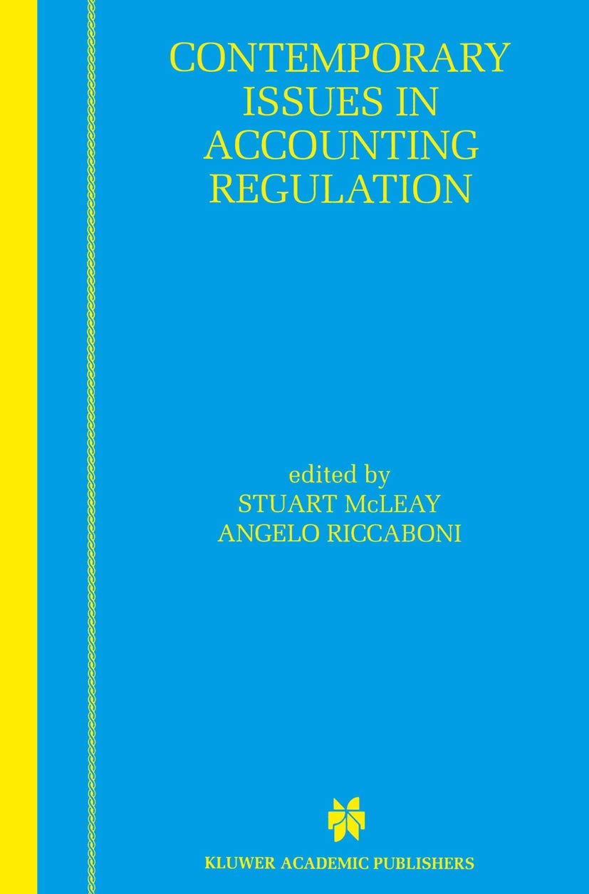 Product Image: Contemporary Issues in Accounting Regulation