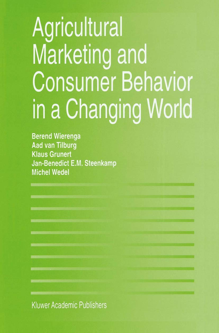Agricultural Marketing and Consumer Behavior in a Changing World Law