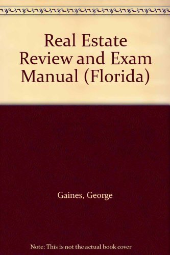 Real Estate Review and Exam Manual (Florida) Books