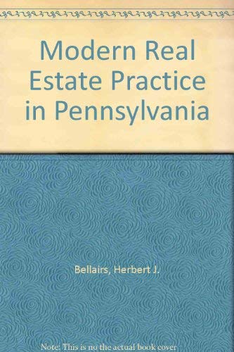 Modern Real Estate Practice in Pennsylvania Business, Finance & Career