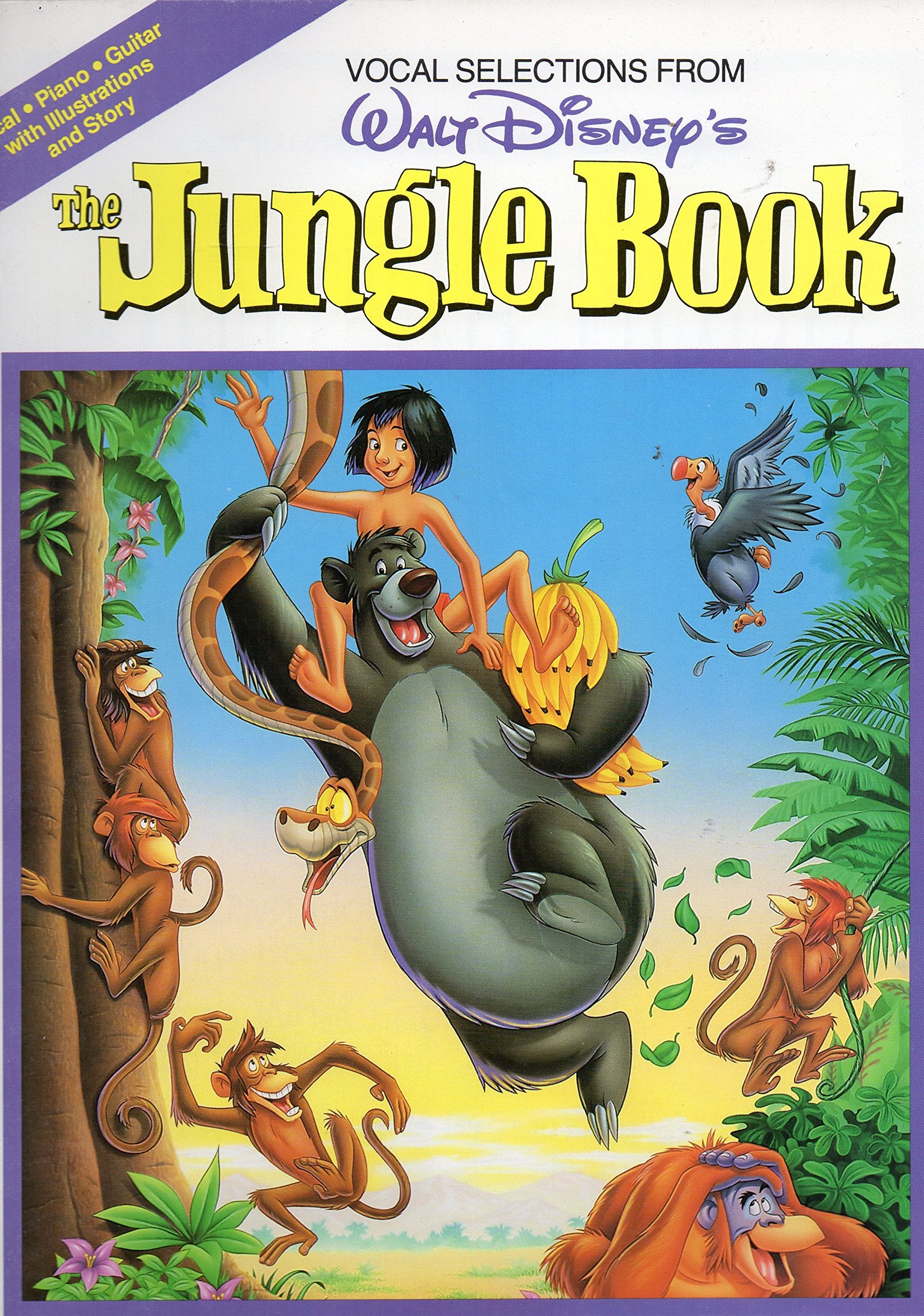 Vocal Selections from Walt Disney's Jungle Book Books