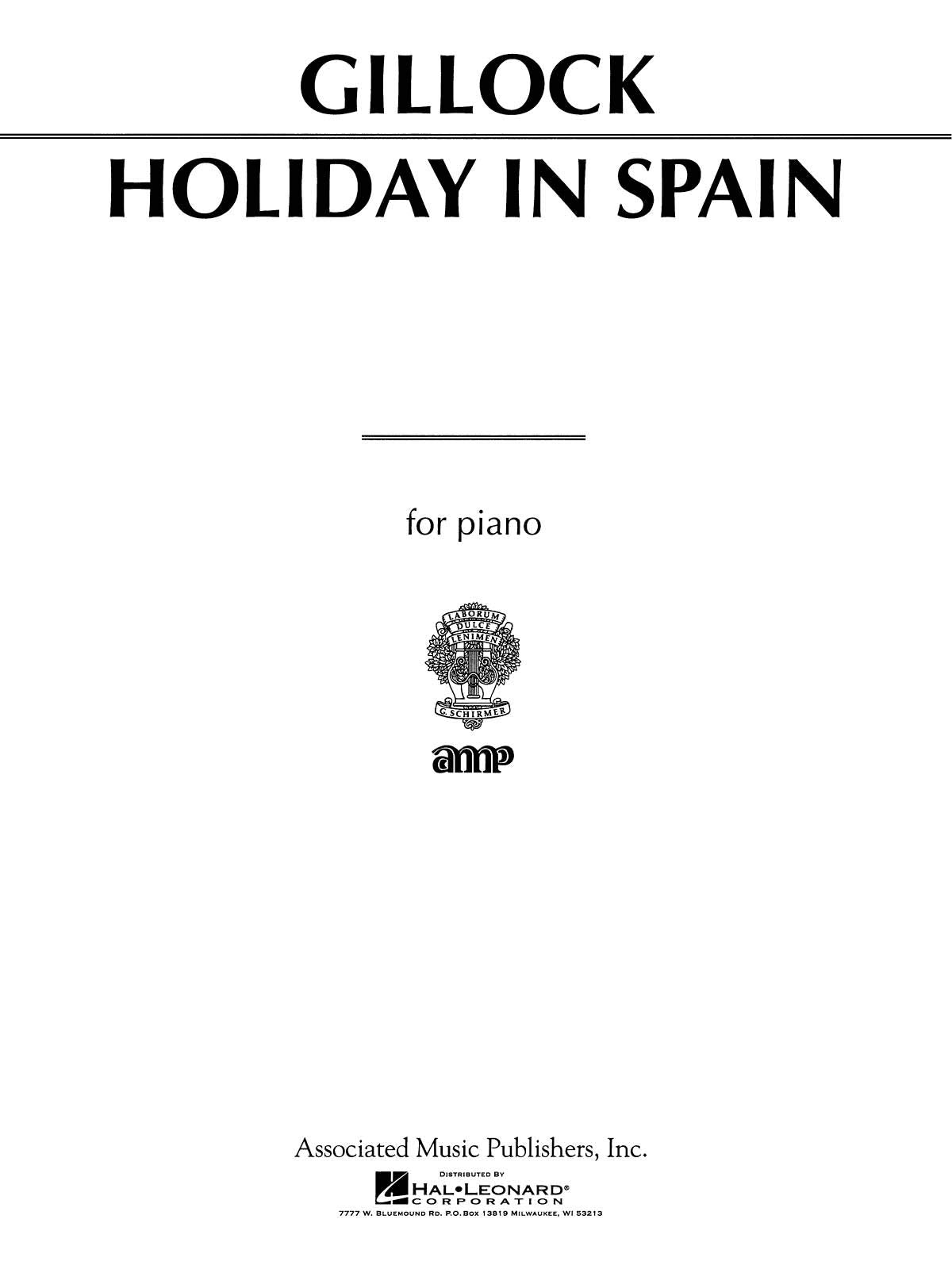 Holiday in Spain: Piano Solo book