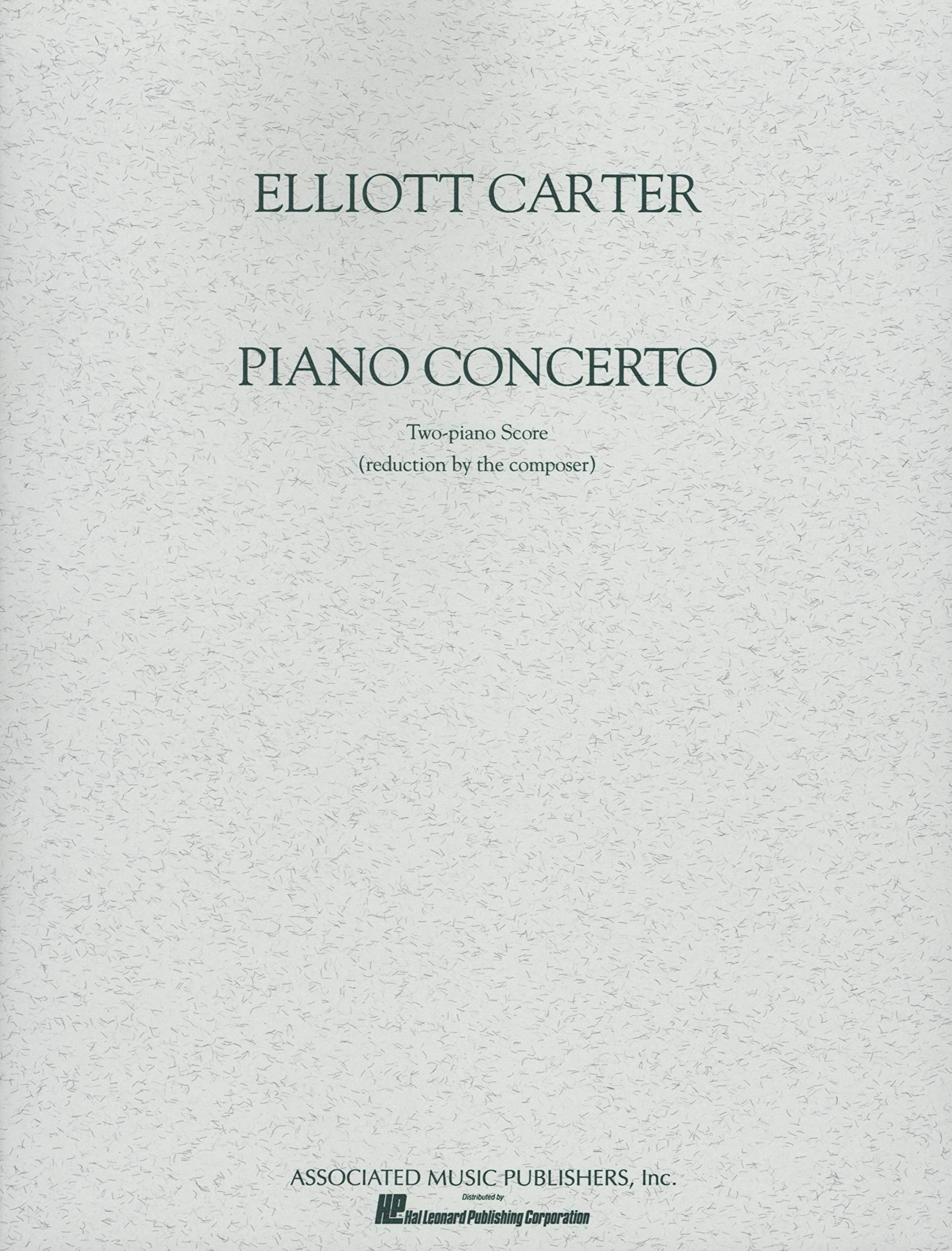 Elliott carter: piano concerto (two piano score) book