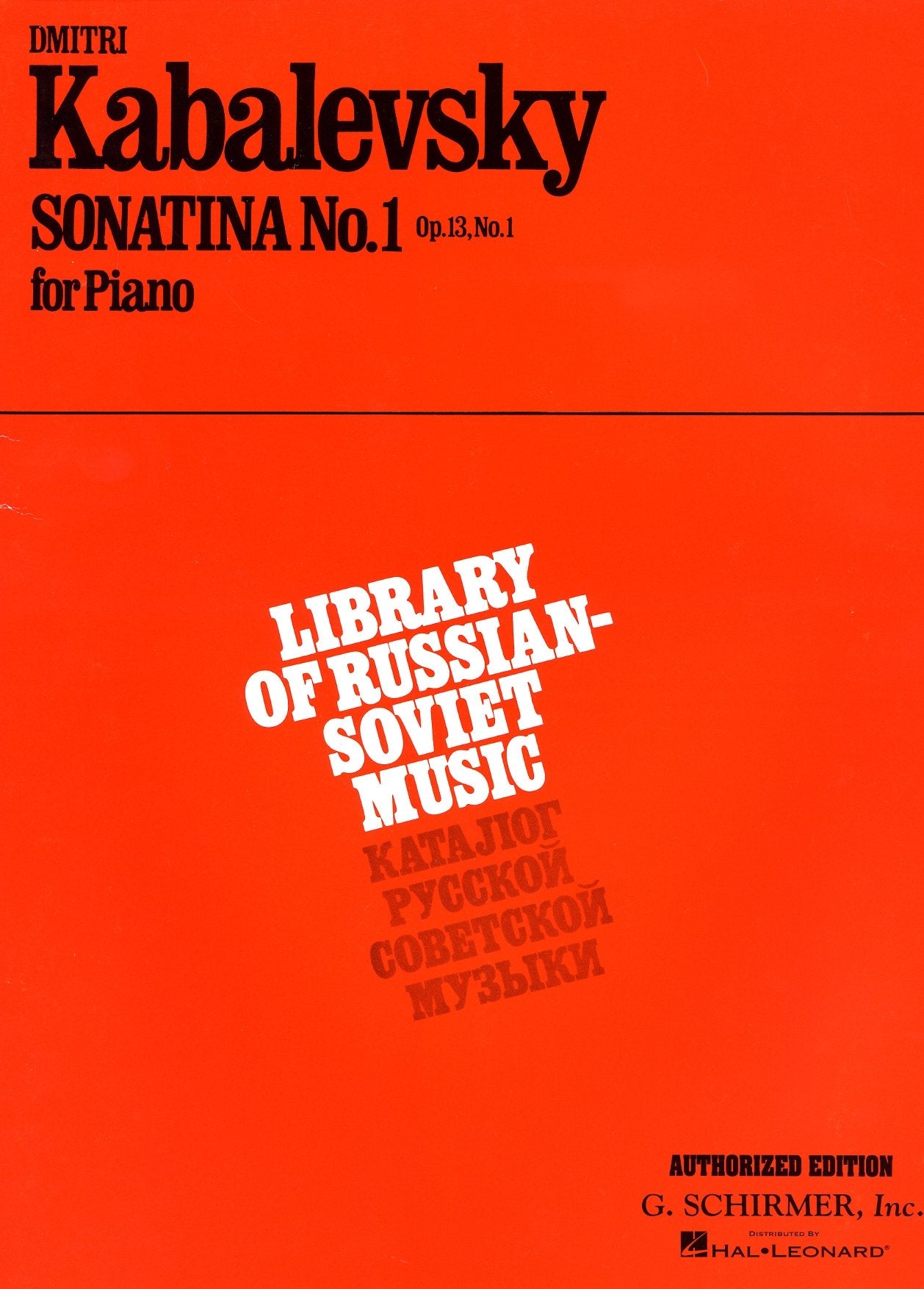 Sonatina No. 1, Op. 13: Piano Solo Sheet Music