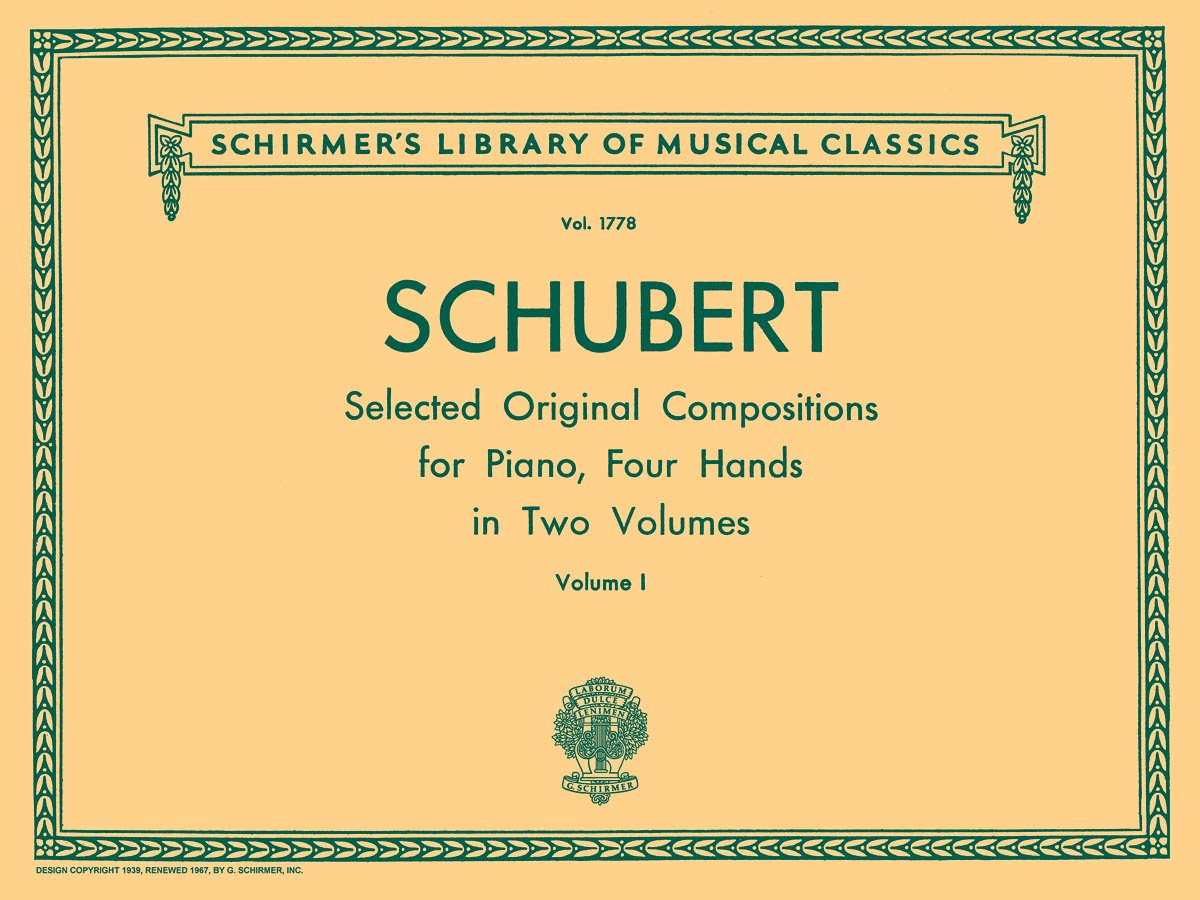 Franz schubert: selected original compositions for piano duet volume i book