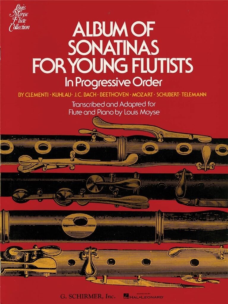Album of Sonatinas. Flöte, Klavier: In Progressive Order for Flute & Piano (FLUTE TRAVERSIERE) Sheet Music