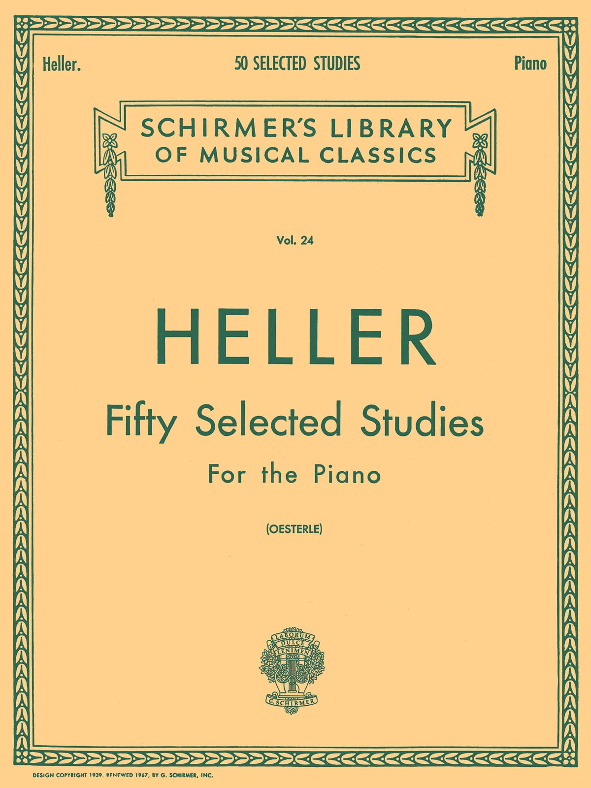 50 Selected Studies (from Op. 45, 46, 47): Piano Technique: (Schirmer's Libray of Musical Classics, Vol. 24): From Op. 45, 46 and 47 Sheet Music