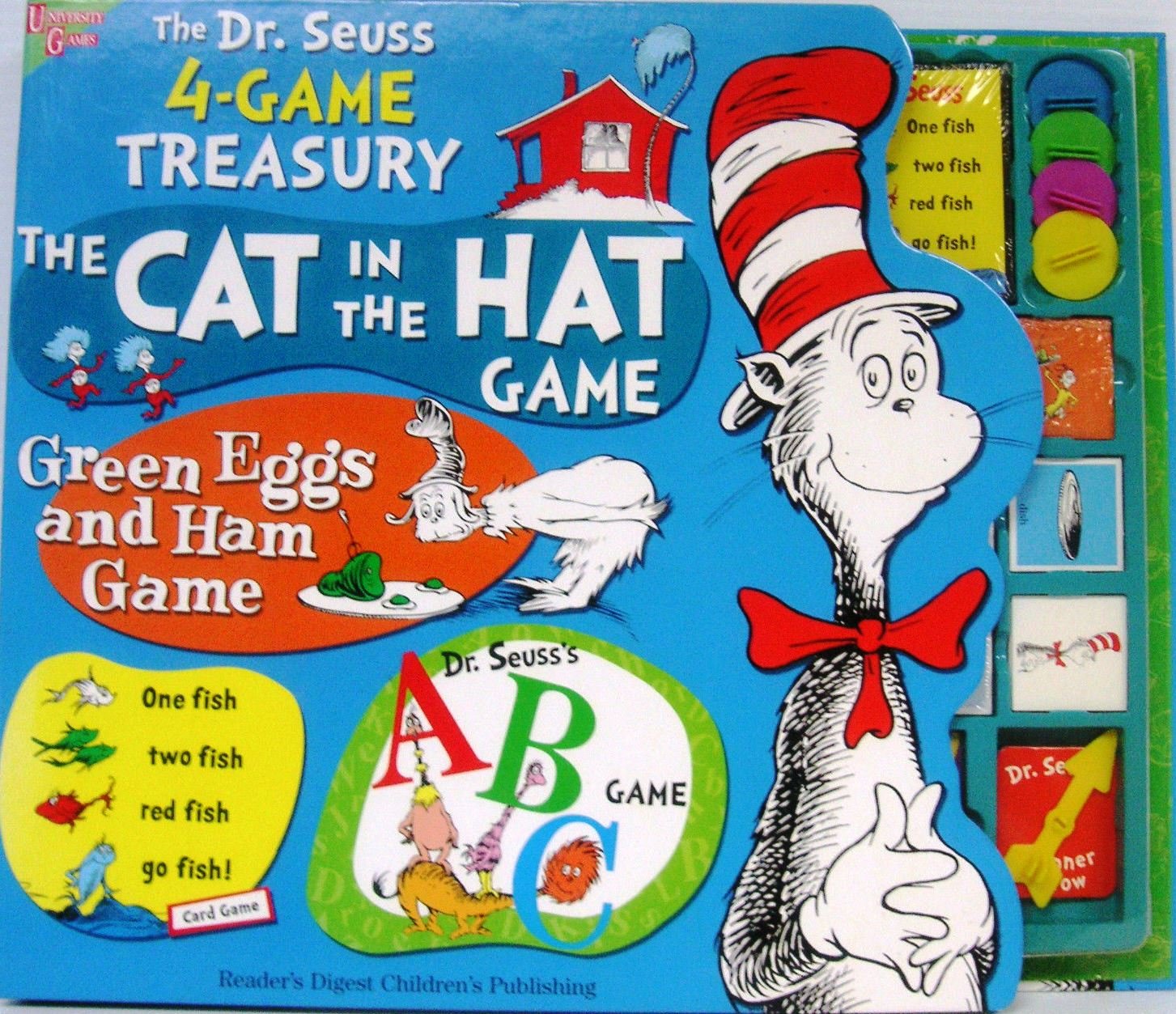 Dr. Seuss 4-Game Treasury: Cat in the Hat / Green Eggs and Ham / ABC Game / One Fish Two Fish) Books