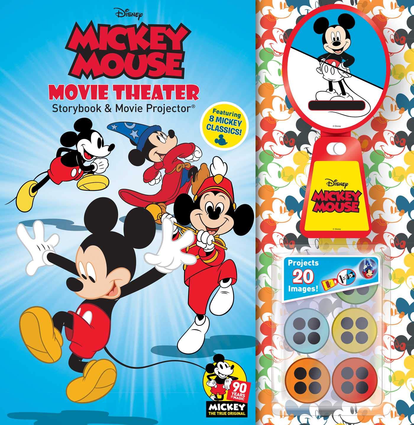 Disney Mickey Mouse 90th Anniversary Storybook & Movie Projector book