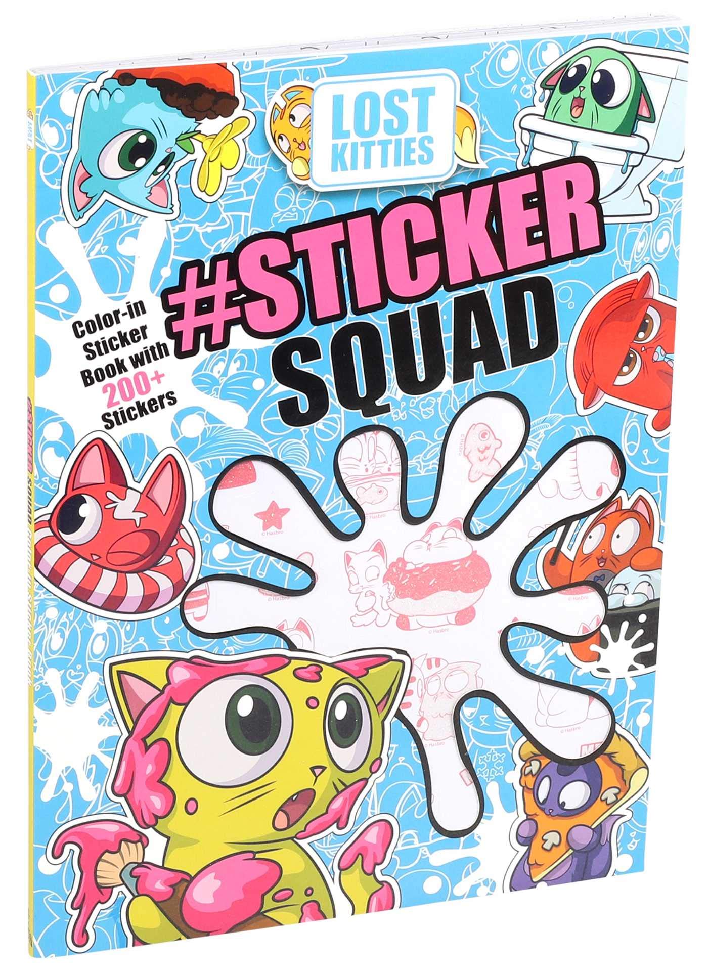 Hasbro Lost Kitties #Sticker Squad Color-In Sticker Book Novels & Short Stories
