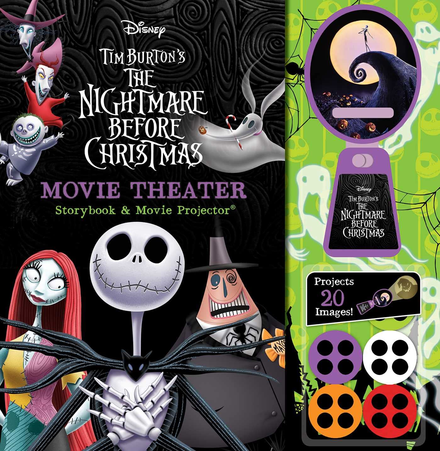 Disney: Tim Burton's the Nightmare Before Christmas Movie Theater Storybook & Movie Projector Non-fiction