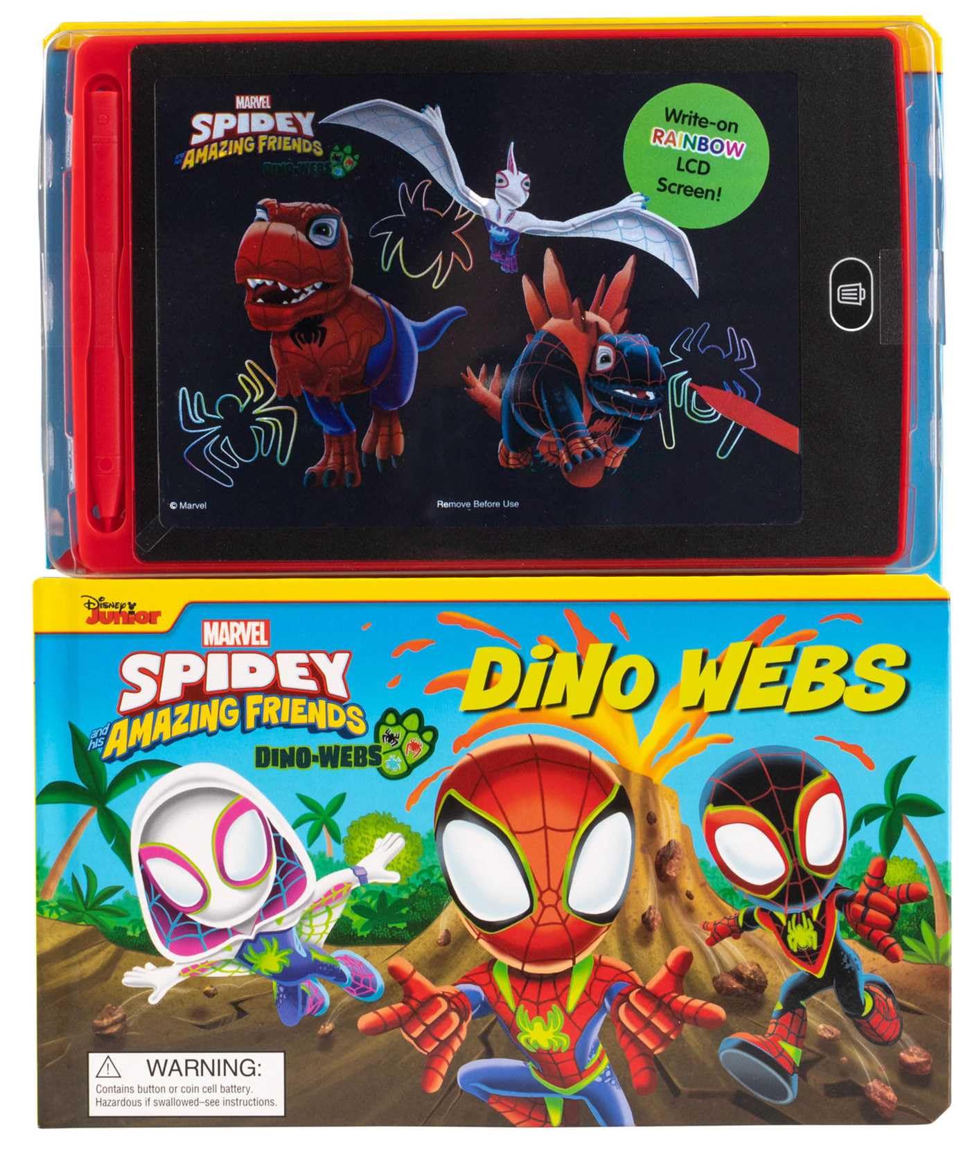 Marvel Spidey and His Amazing Friends: Dino Webs! (Marvel Spidey; Book With LCD Screen) Novels & Short Stories
