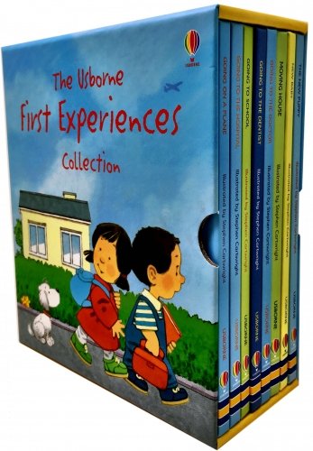 Usborne First Experiences Collection 8 Books Box Set (Going on a Plane, Hospital, School, Dentist, Doctors, Moving House, New Baby, New Puppy) Books