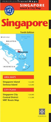 Singapore Travel Maps: Island & City Map (Periplus Travel Maps) Leisure, Home & Garden