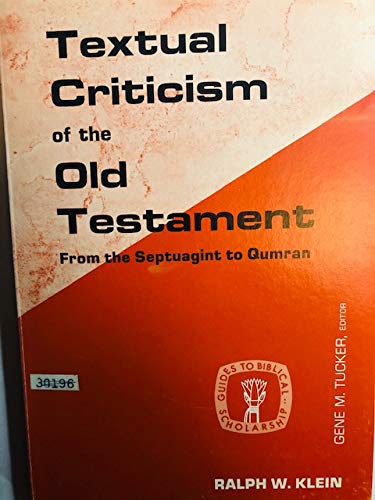 Textual Criticism of the Old Testament: Septuagint After Qumran Religion & Esotericism