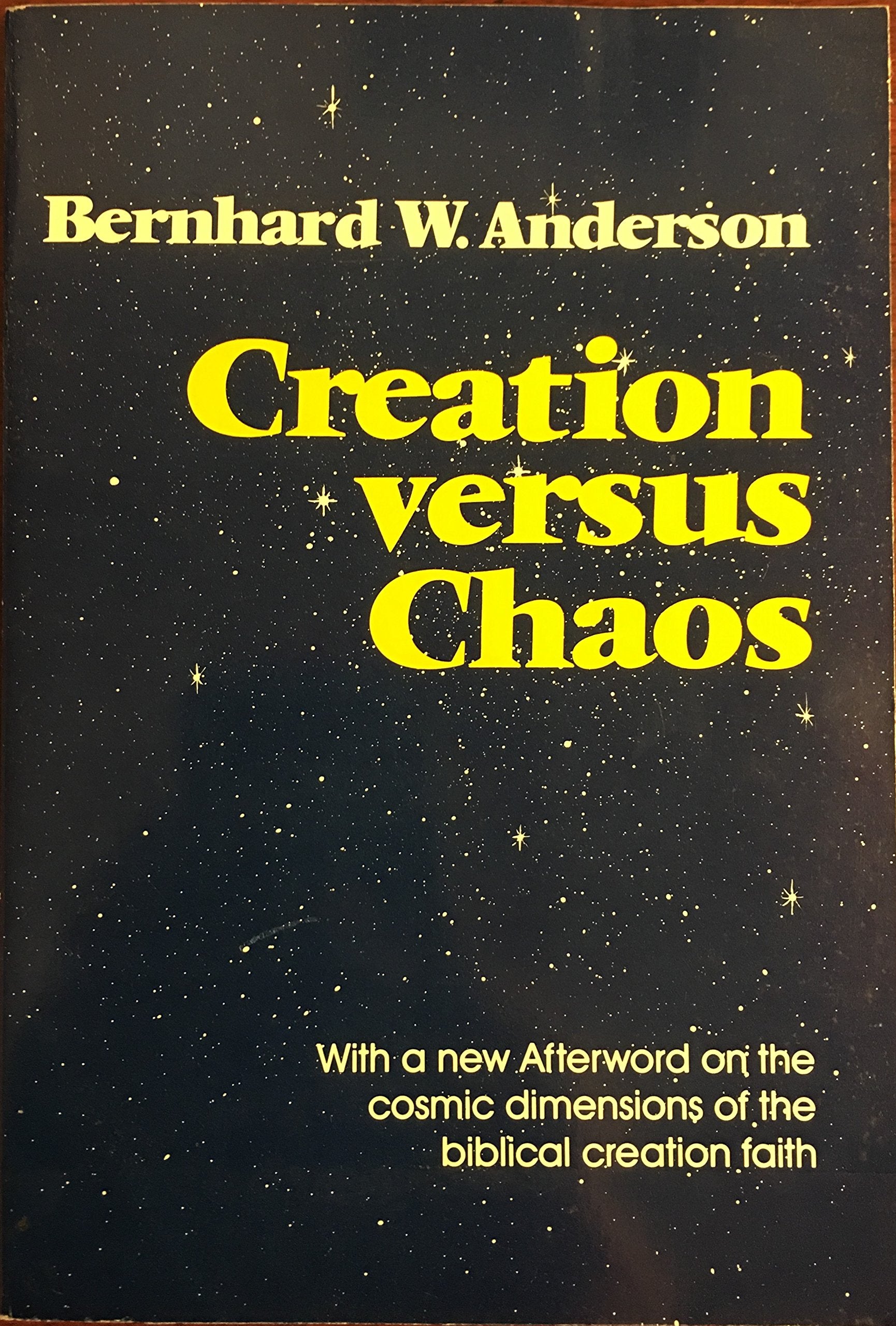 Creation Versus Chaos: The Reinterpretation of Mythical Symbolism in the Bible Religion & Esotericism