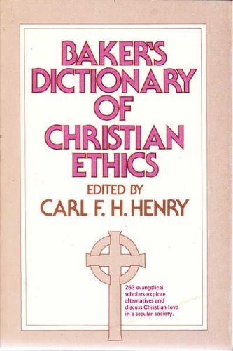 Product Image: Baker's Dictionary of Christian Ethics